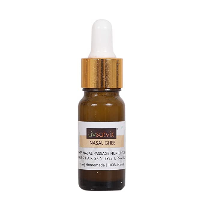 Livsatvik Nasal Ghee Drops | 100% Natural & Homemade | Ayurvedic Nasal Drops | Helps in Snoring, Hair fall, Sinus - 30ml (B0C66DVBQ2) Amazon Price History, Amazon Price Tracker