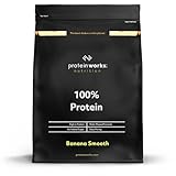 Protein Works - 100% Protein Powder, 50 Servings, Quad Protein Blend, Low Calorie, Low Fat Protein Shake, Phased Protein Release, Banana Smooth, 1.25kg