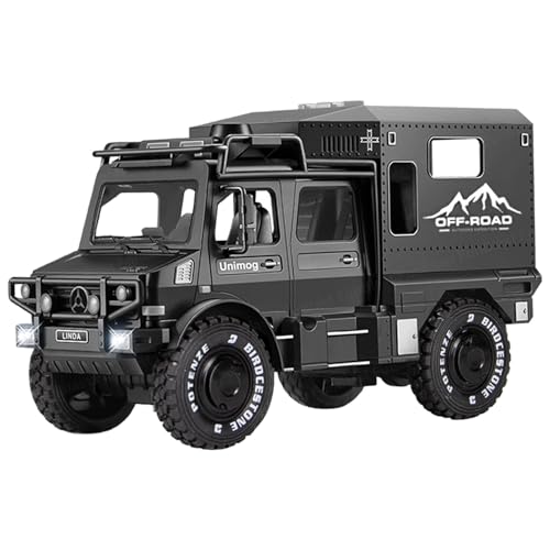 Image of FunBlast Military Truck Toy for Kids, Off Road Army Vehicle Trucks Toys, Friction Power Toys Battle Field Trucks with Light & Sound for 3+ Years Old Boys, Girls, Kids Toy (Black)