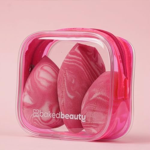 Image of Baked Beauty Photo Perfect Velvet Blend Ultra Soft Microfiber Reusable Makeup Blender for Contouring, Baking & Highlighting Pack Of 3 with Pouch