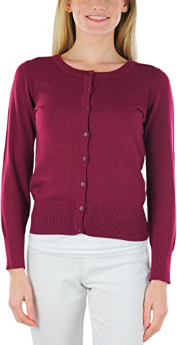 Image of ToBeInStyle Women's Long Sleeve Button Down V-Neck Cardigan