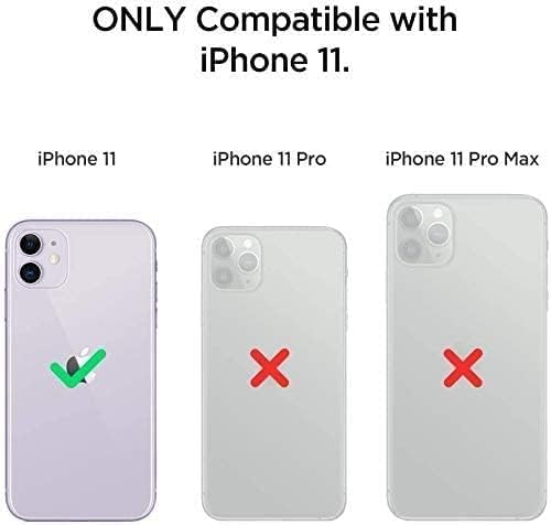 Miniatura 2 de LeYi - Funda para iPhone 11 con protector de pantalla de vidrio templado (2 unidades), cubierta protectora de grado militar con anillo magnético