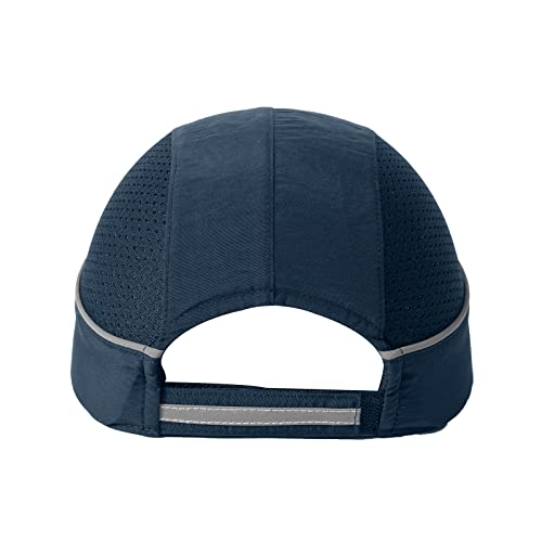 Anstoßkappe mit reflektierenden Streifen, leichtem und atmungsaktivem Arbeitskappe Schutzkappe (18110#Marine kurz) - Image 4