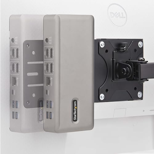 StarTech.com VESA Halterung für Mini Pc/NUC/Thin Clients oder Docking Stationen, Adapterplatte, VESA 75x75/100x100 Kompatibel