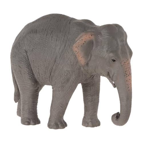 MOJO Asian Elephant Realistic International Wildlife Toy Replica Hand Painted Figurine, Grey (387266)