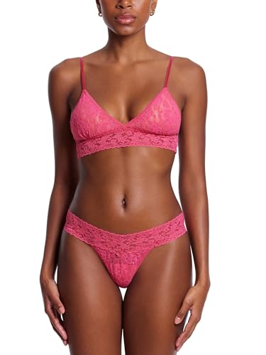 Image of hanky panky Signature Lace Padded Bralette, L, Morning Glory Pink, Large