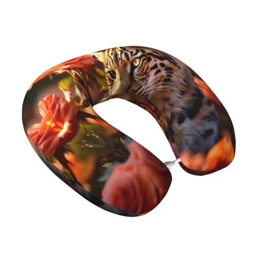 Almohada de viaje de espuma viscoelástica negra miniatura 2