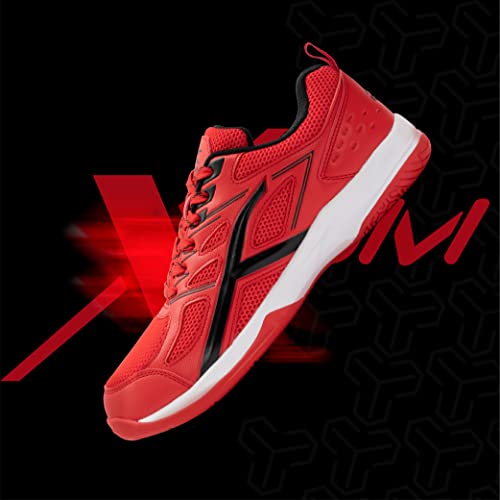 Image of Hundred XOOM Non-Marking Cushion Badminton Shoe (White /Black, 4UK)