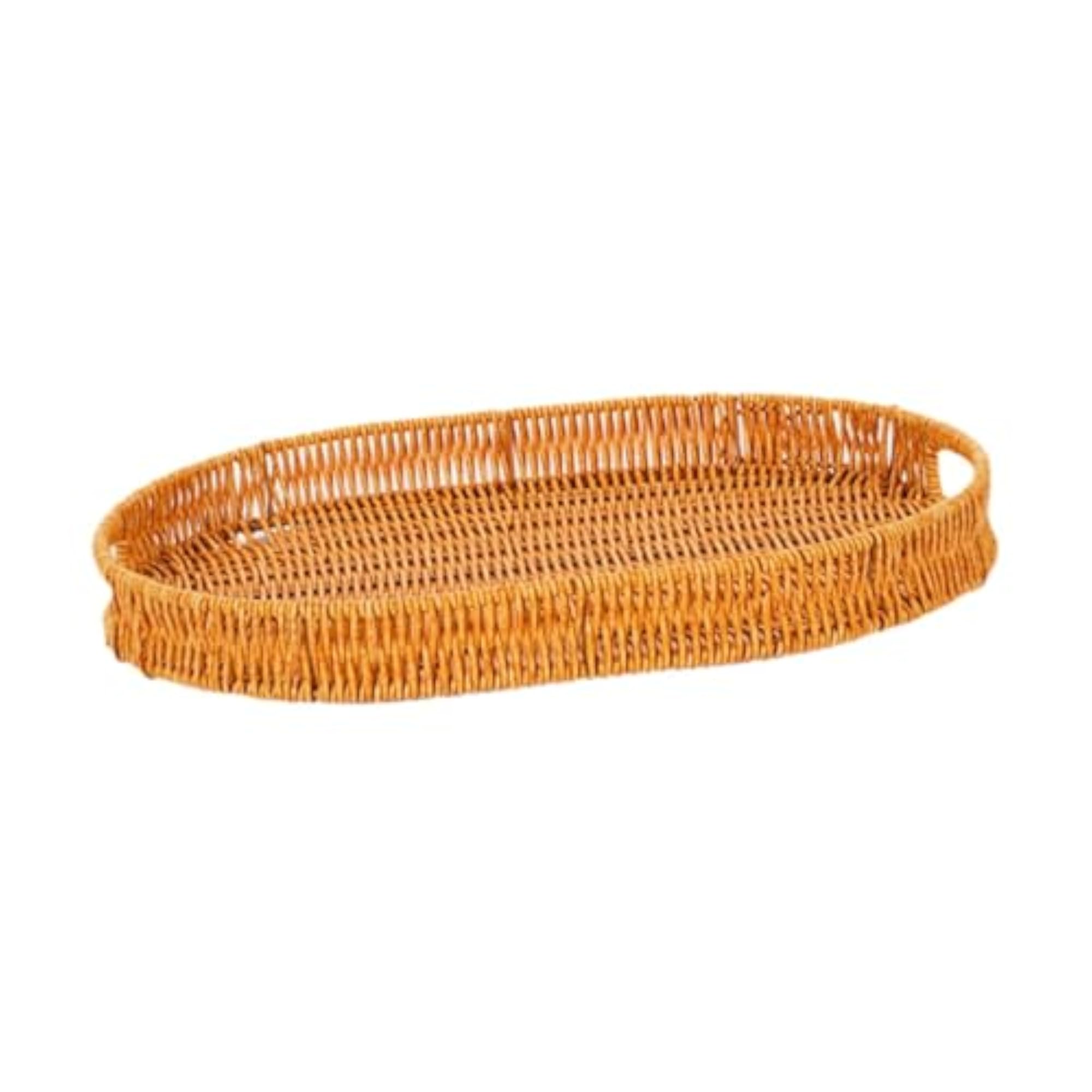 BNF® Imitation Rattan Bread Basket, Oval Serving Tray