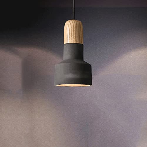 Luces colgantes de cemento E27 estilo vintage rústico para isla de cocina 2