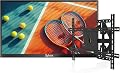 SYLVOX Outdoor TV, 55-Inch Waterproof Smart TV, 2000 nits Full Sun TV, 4K, Dolby Atmos, HDR10, Weatherproof Television with Voice Assistant Remote (Pool Pro 2.0, Latest Model)