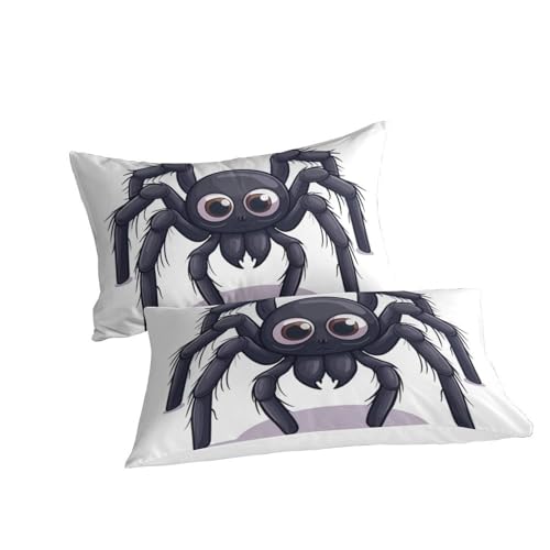 Housse de couette araignée 3D : linge de lit microfibre 200x200