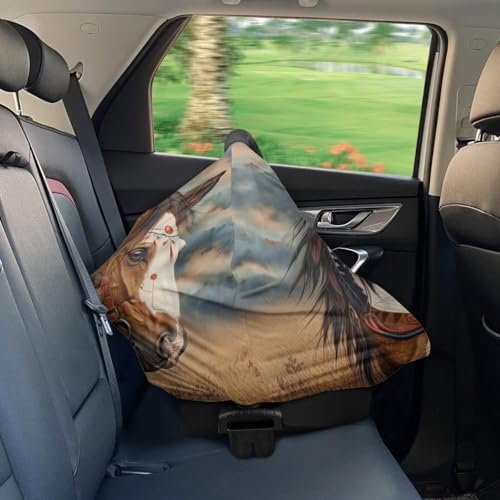 Image of Youngerbaby Horse Baby Nursing Cover for Breastfeeding Stretchy Breastfeeding Cover Lightweight Baby Shower Present Breast Feeding Cover Ultra Soft Breathable Carseat Cover