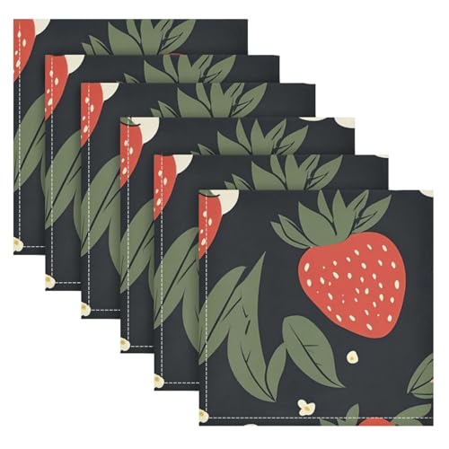 Servilletas de tela YETTASBIN set de 4 20" x 20" miniatura 6