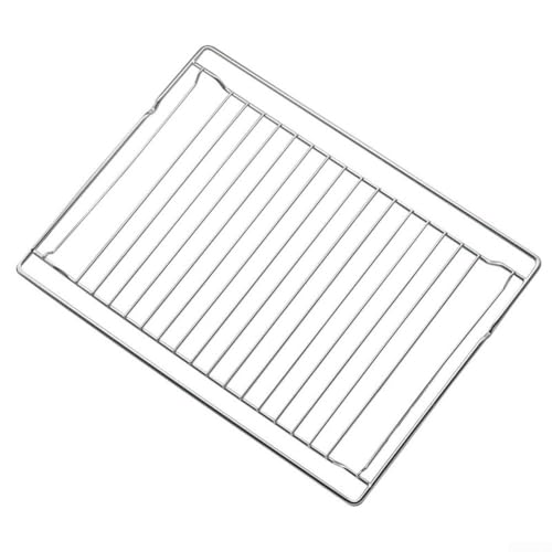 Griglia per forno in acciaio inox, con telaio spesso resistente al calore e facile da pulire, si adatta a forni standard da incasso