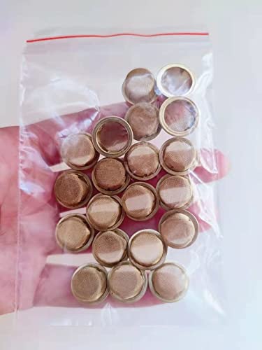 20 Pack Brass Pipe Screens 1/2 Inch Metal Bowl Screen For Pipes #TOP4