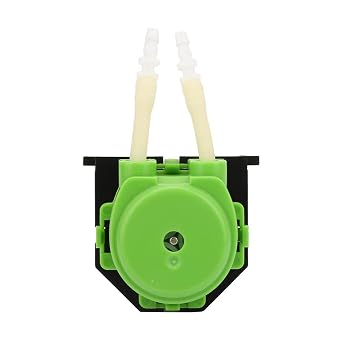 12V DC Micro Peristaltic Pump High Precision Dosing Pump with Clip On Design for Laboratory Pharmaceutical and Industrial Use Black Green ABS Silicone Tube (Green)