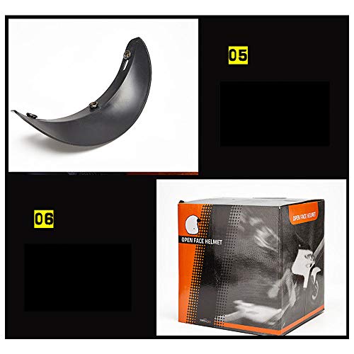 Casco de motocicleta retro en negro elegante con barra de barbilla para moto eléctrica 5