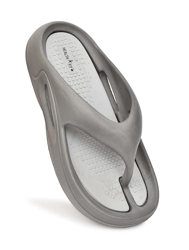 Image of HEALTH FIT Extra Soft Premium Slippers with Soft Acupressure Comfortable & Light Weight Stylish & Anti-Skid Classic Ultra Soft Casual Waterproof & Everyday Flip Flops HF147