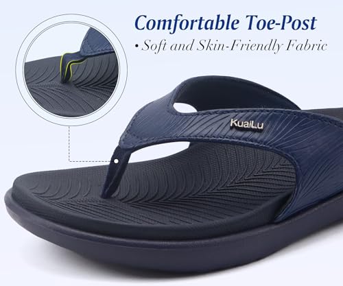 Image of KuaiLu Women's Orthotic Arch Support Flip Flop Sandals