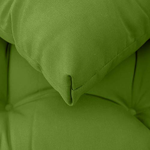 Image of QILLOWAY Indoor /Outdoor Square Seat Patio Cushion -Set of 2,19-Inches(Green)