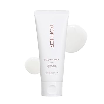 Kopher Ttaekkugmul Mild Peeling Brightening, Smoothing, Hydrating Exfoliator for Sensitive Skin, Daily Exfoliant for Glow Skin, Korean Skincare 100ml, 3.38 fl.oz.