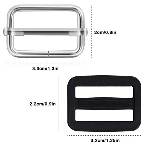 Image of DIY Crafts 60x Metal 30+30 Nylon 30# 2, Pack Of 60 Pcs, 1 inch inch Metal & Plastic (60x Metal 30+30 Nylon 30# 2, Pack Of 60 Pcs)
