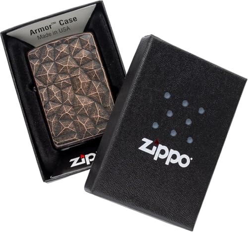 Encendedor Zippo Oil con diseño Armor cobre miniatura 6