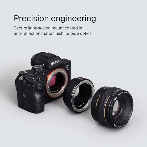 Image of Urth Lens Mount Adapter: Compatible with Canon (EF /EF-S) Lens to Sony E Camera Body (Electronic)