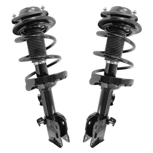Image of Detroit Axle - 4pc Front Struts Kit for 2015 2016 2017 Subaru Legacy, 2 Struts with Coil Spring Assembly 2 Lower Control Arms w /Ball Joint Replacement Suspension