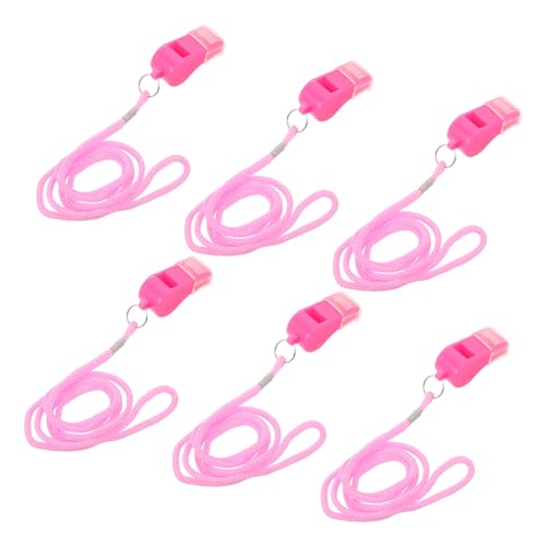 Silbatos de Entrenamiento de Seguridad Rosas Plástico 6 pcs miniatura 1
