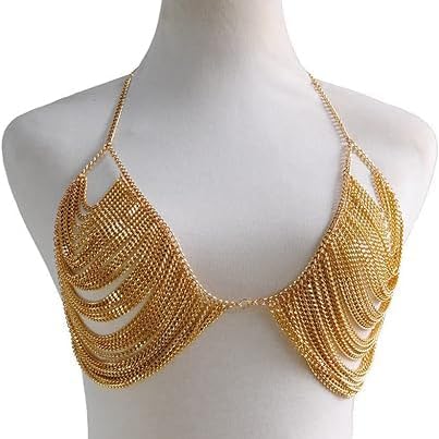 YWCUTE Women's Sexy Body Chain Multi layer Chest Chain Fashion Bra Chain Accessories Gift Body Jewelry - Image 7