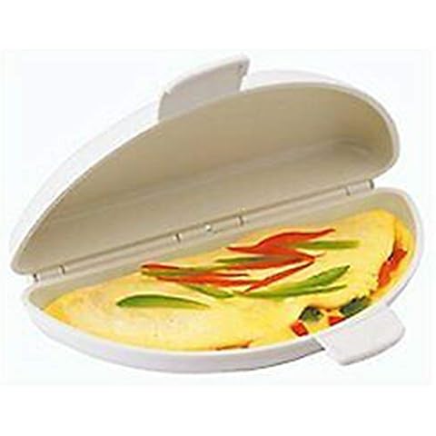 Microwave Omelette Maker - BPA Free Plastic Easy Cook Eggs Food Preparation Tool Cover