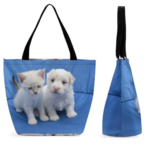 Sac à bandoulière chaton et chiot à grande capacité avec compartiments