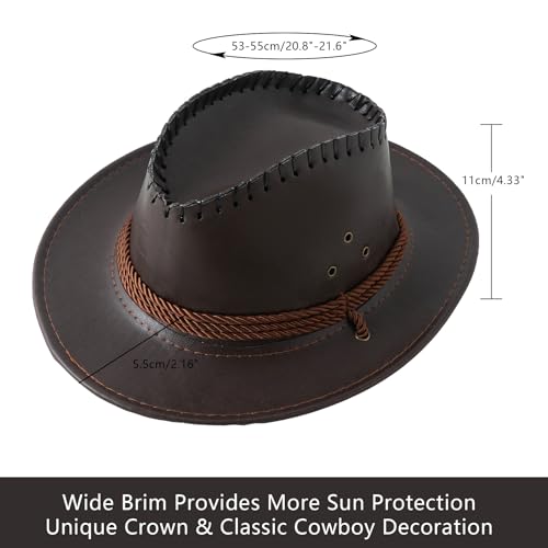 Jastore Western Kids Wide Brim Western Cowboy Cowgirl Hat Boys Girls Dress Up Parties Hats2