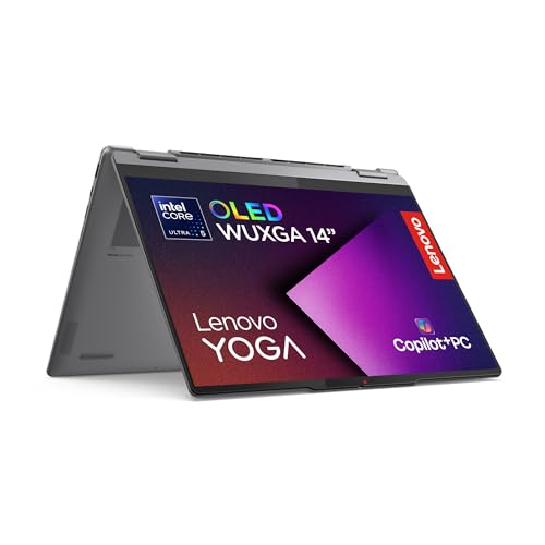 Lenovo Yoga 7 2-in-1 Gen 10 – Ordenador Portátil IA Convertible Táctil 14' OLED (Intel Core Ultra 5 226V, 16 GB RAM, 512 TB SSD, Wi-Fi 7, Win 11 Home, Copilot+ PC) Teclado QWERTY Español - Gris
