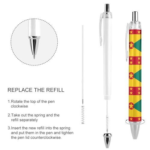 Stylos à bille rétractables 0,5 mm fournitures de bureau Grenade - 4