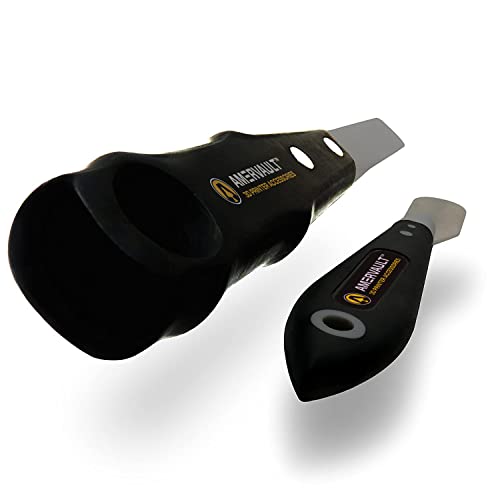 AMERVAULT Premium 3D Print Removal Tool Kit - Durable imprimante 3D Outils Robuste avec Confort Grips, Sharp, Lames et renforcÃ© pour faciliter la SÃ©paration d'impressions, Couteau et spatule Lot de 2