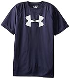 Under Armour Boys' Tech Big Logo Short Sleeve T-Shirt, Midnight Navy/White, Youth X-Large