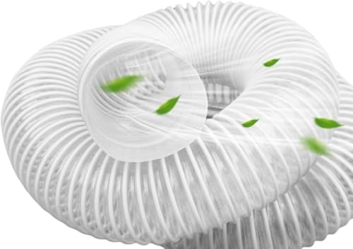 集塵機用 フレキシブルホース ステンレス ホース バンド セット 自作 サイクロン 集じん機 パーツ ダクトホース 集塵ホース 耐摩耗 排気ホース 静電気帯電防止用ホース 耐熱 フレキシブルダクト 防水 (内径です40mm,5m)