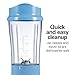 Hamilton Beach Portable Blender for Shakes and Smoothies with 14 Oz BPA Free Travel Cup and Lid, Durable Stainless Steel Blades for Powerful Blending Performance, Tranquil Blue (51172)