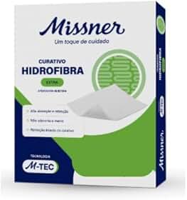 Curativo de Hidrofibra Extra M-TEC 10cm x 10cm Missner - 01 UNIDADE