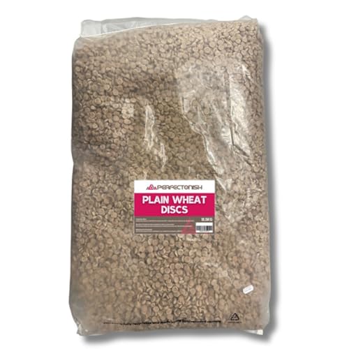 Plain Wheat Discs Duck Feed 12.5kg Bag | Floating Duck & Swan Food | Natural Floating Pellets for Ducks Swans Geese Waterfowl & Pond Birds