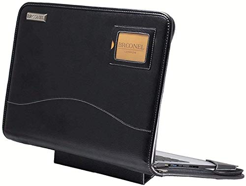 Broonel - Seria Contour - czarne wytrzyma?e skórzane etui ochronne - kompatybilne z ZEPHYRUS-G14-GA401IV-132T