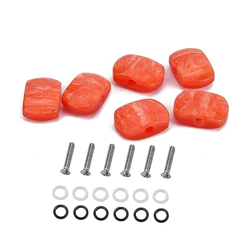 VANZACK Replacement Guitar Tuning Pegs Set 6 Pieces Acoustic Guitar Tuning Keys Acrylic Buttons for Gc840