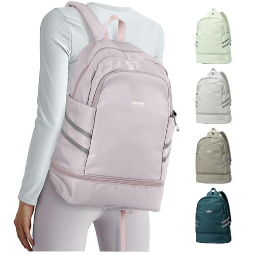 coofay Gym Backpack For Women Waterproof Backpack With Shoe Compartment Lightweight Travel Backpack Workout Sports Backpacks Large Gym Bag