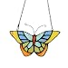 Makenier Tiffany Style Stained Glass Butterfly Window Hanging Sun Catcher