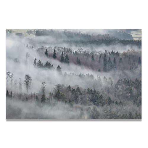 Cuadro de paisaje natural en lienzo de montaña para decoración de paredes interiores