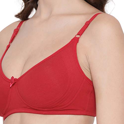 Image of Lyra Women's Moulded Encircled Bra(513) Pack of 2 White & Black,30B