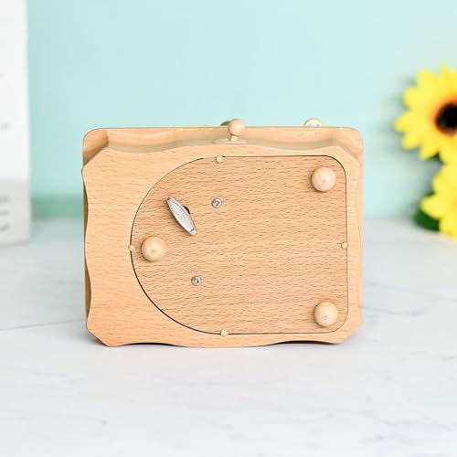 Caja de música mecánica de madera para decorar el salón 7